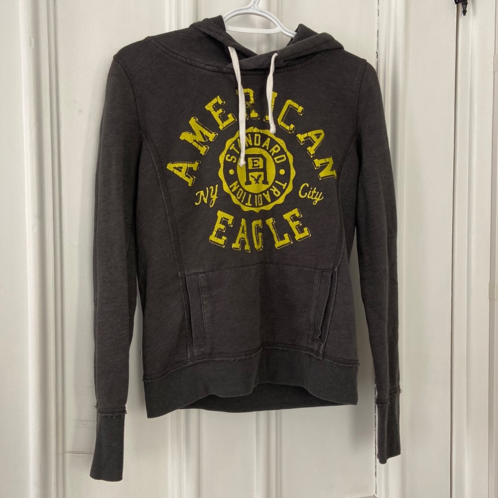 Dark gray hoodie